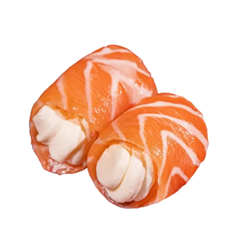 Salmão Neta Phila 6 Peças - Fatia de Salmão enrolado com queijo philadelphia