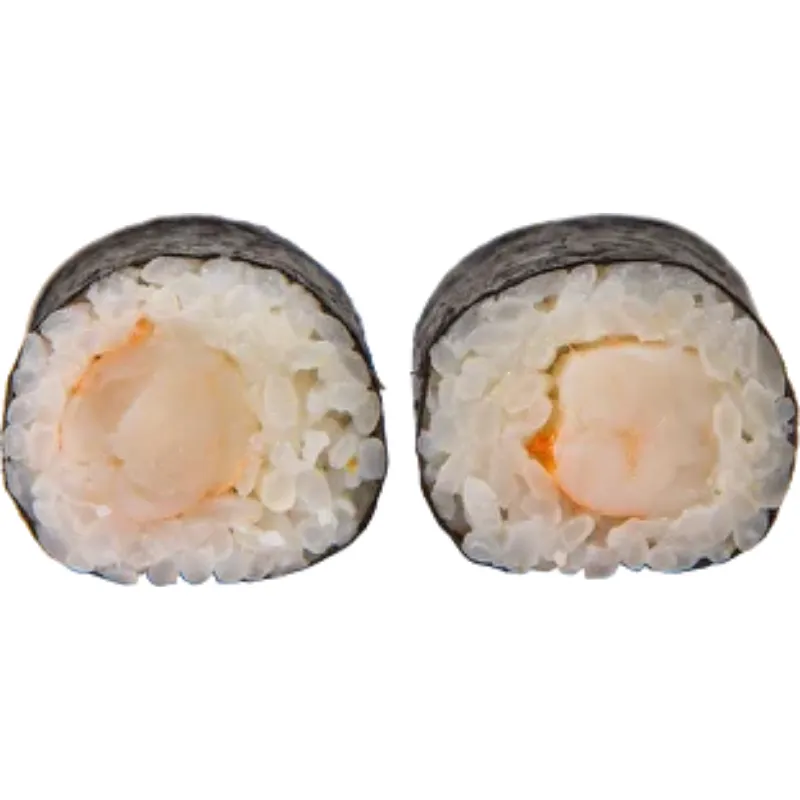 Ebimaki 8 Peças - Rolo de arroz com a alga por fora (Camarão)