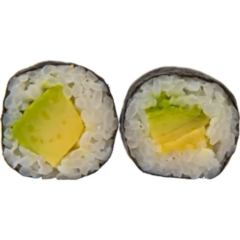 Avocadomaki 8 Peças - Rolo de arroz com alga por fora (Abacate)